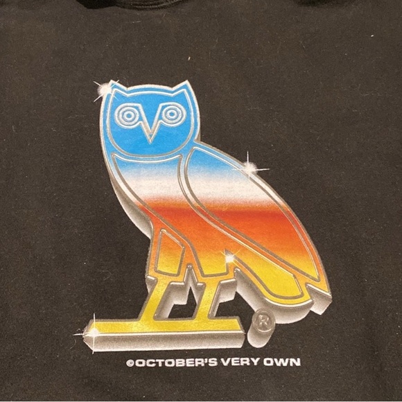 Black OVO Men's Hoodie - Picture 2 of 3